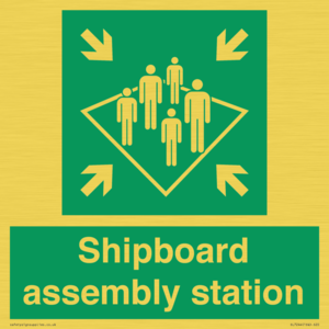 Shipboard assembly station